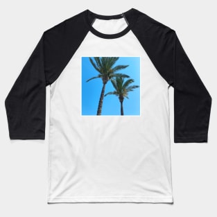 Pretty picture of a Palm Tree. Pretty Palm Trees Photography design with blue sky Baseball T-Shirt